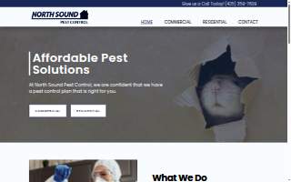 North Sound Pest Control website
