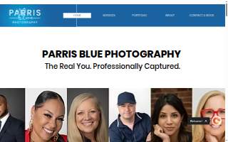 Parris Blue Photography website
