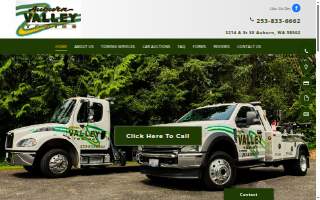 Auburn Valley Towing website