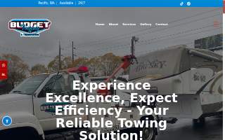Budget Towing website