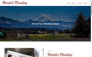 Harold's Plumbing website
