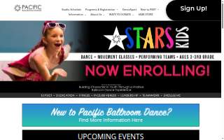 Pacific Ballroom Dance website