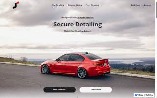 Secure Detailing Car Detailing Auburn website