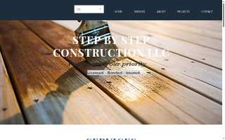 Step By Step Construction, LLC website