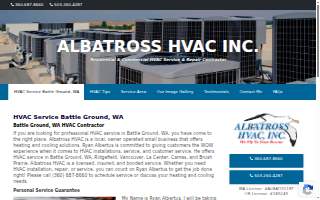 Albatross HVAC, Inc. website