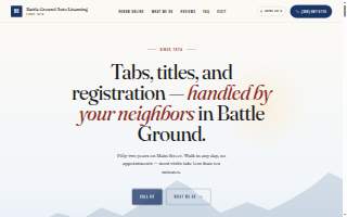 Battle Ground Auto License website