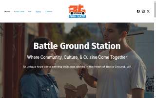 Battle Ground Station - Food Carts website
