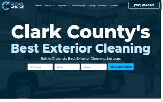 Clean Choice Professional Services website