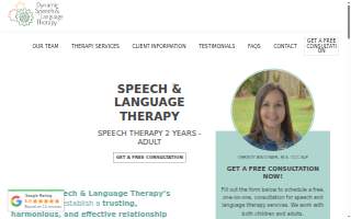 Dynamic Speech & Language Therapy website