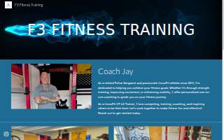 F3 Fitness Training website