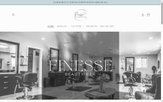 Finesse Beauty Bar website