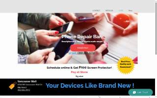Phone Repair Bar website