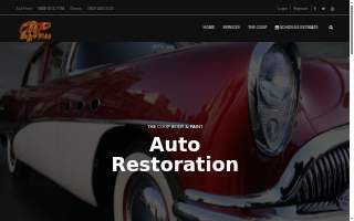 The Coop Body & Paint website