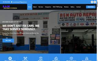 A&M Auto Repair website