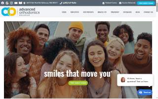 Advanced Orthodontics Bellevue website