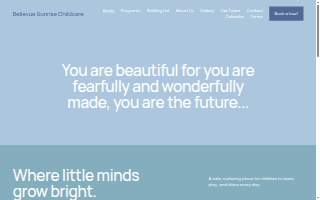 Bellevue Sunrise Childcare website