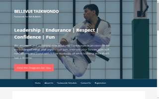 Bellevue Taekwondo/TKD for Kids website