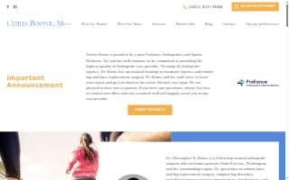Chris Boone, MD website
