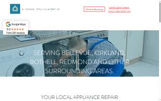 Eastside Appliance Repair website