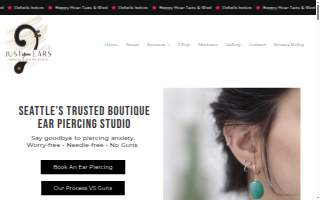 Just Your Ears Piercing & Permanent Jewelry Studio website