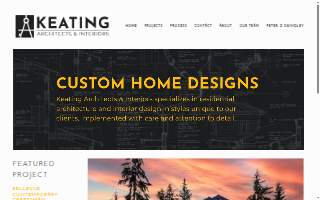 Keating Architects & Interiors website