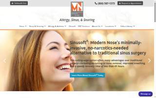 Modern Nose Clinic website