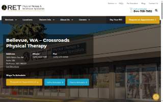 RET Physical Therapy & Healthcare Specialists website
