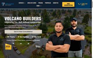 Volcano Builders website