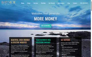 Bayside Web Design website