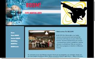 BOOM! Elite Martial Arts website