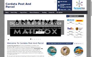 Cordata Post & Parcel website