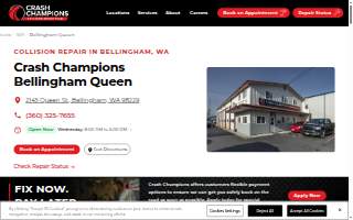 Crash Champions Collision Repair Bellingham Queen website