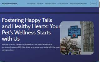 Fountain Veterinary Hospital website