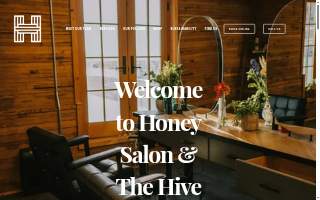Honey Salon website