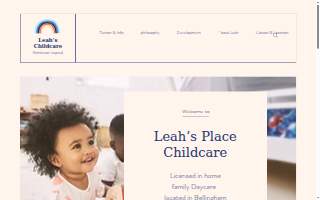 Leahs Place Childcare website