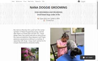 Nana Doggie Grooming website