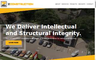 Z Construction website
