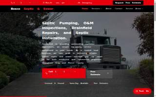 Bosco Septic & Sewer LLC website