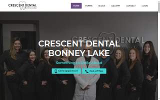 Crescent Dental Bonney Lake website