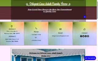 Diligent Care Adult Family Home website