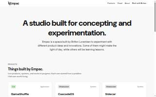 Empac Design website