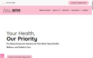 Ideal Motion Chiropractic website
