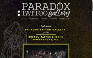 Paradox Tattoo Gallery of Bonney Lake website