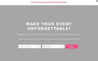 Peekaboo Photo Booth website