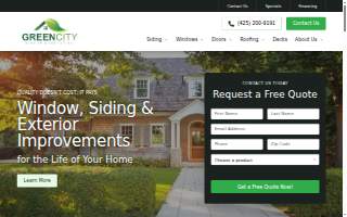 Green City Window Door & Siding of Bothell website
