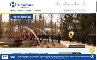 Harborstone Credit Union website