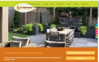 In Harmony Sustainable Landscapes website