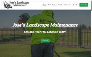 Jose's Landscape and Maintenance Inc website