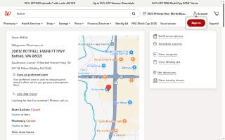 Walgreens Pharmacy website
