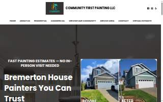 Community First Painting LLC website